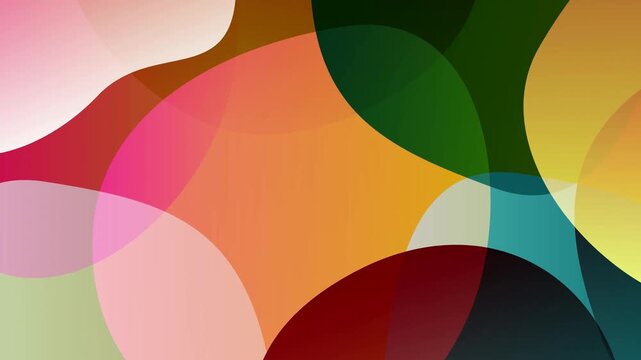 Abstract colorful geometric circular patterns 4K