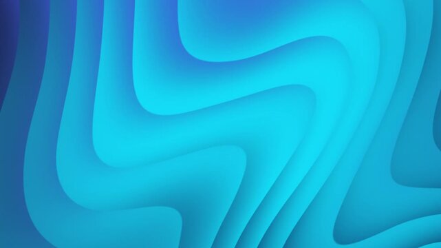 Gradient wave cyan color background animation
