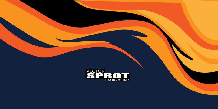 Curved wavy geometric stripes background. Sporty Racing car design for vehicle vinyl wrap and car branding