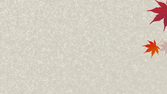 Japanese Maple Leaves on Washi Paper 4K