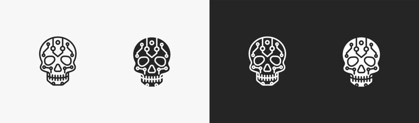 Set of breach icon in black and white collection © Rizqi Setya