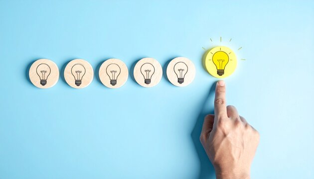 Lightbulb idea creativity innovation inspiration standout
