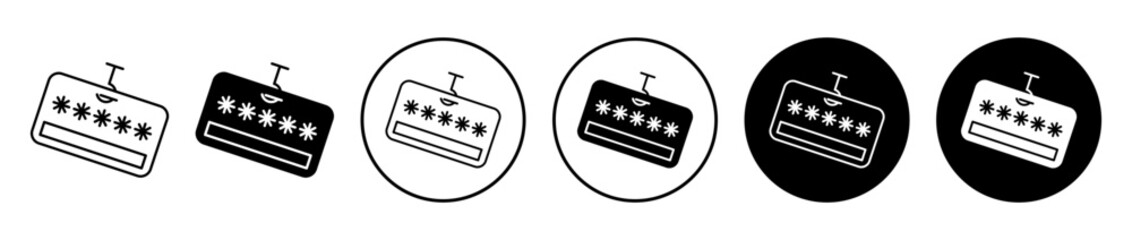 Password phishing icon. Editable stroke and filled. Pixel perfect © naba