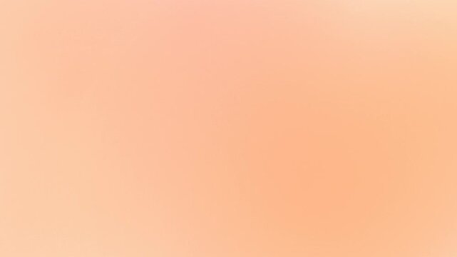 Soft peach abstract background animation with warm pastel orange and cream color gradients blending gently, creating a smooth clean backdrop template with copy space for aesthetic videos