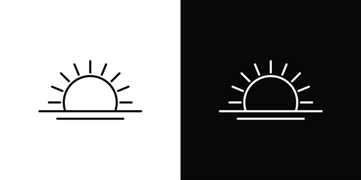 Sunrise icon concept vector. EPS10