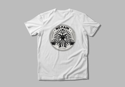 Fitness GYM T Shirt Layout