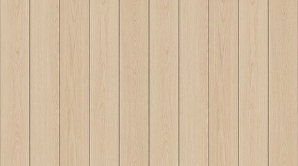 Obraz premium Light oak wood texture background, vertical timber planks surface, natural beige wooden paneling for interior design and architectural visualization