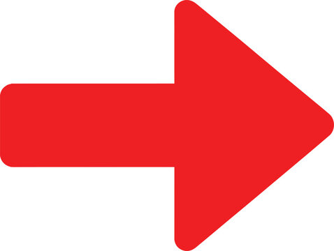 Simple red arrow pointing right