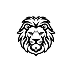 Obraz premium lion head vector illustration