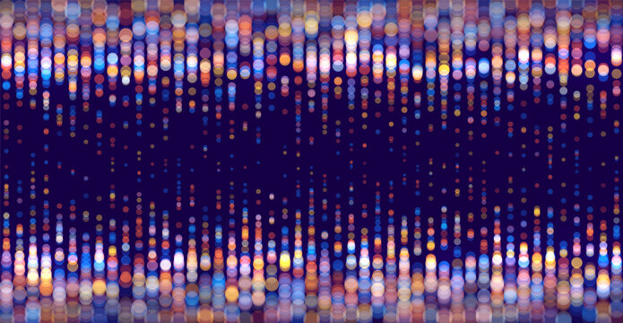 Genomic data visualization. Abstract DNA sequencing and genome mapping graphics. Scientific concept for medical research, biotechnology, and genetic testing. Vector illustration.