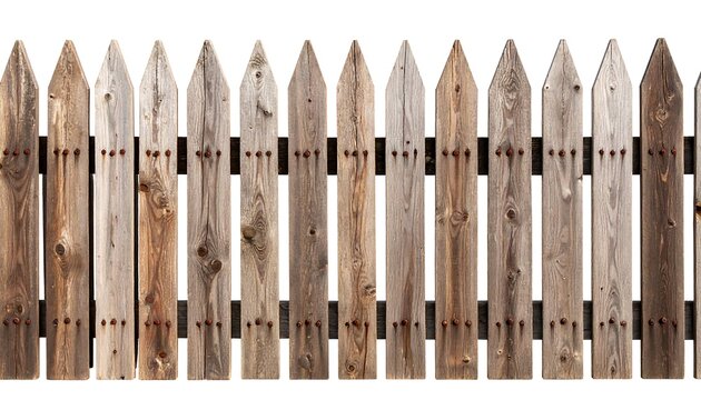 Rustic wooden fence