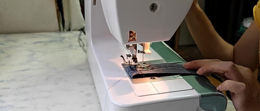 Sewing Fabric on a Home Sewing Machine