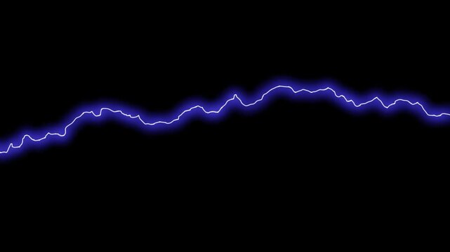 Electric blue lightning bolt overlay, glowing plasma energy discharge on black background electricity