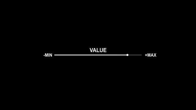 Value Scale Indicator with Minimum and Maximum Range Animation