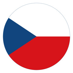 Fototapeta premium Circle Czech Republic Flag Europe Country