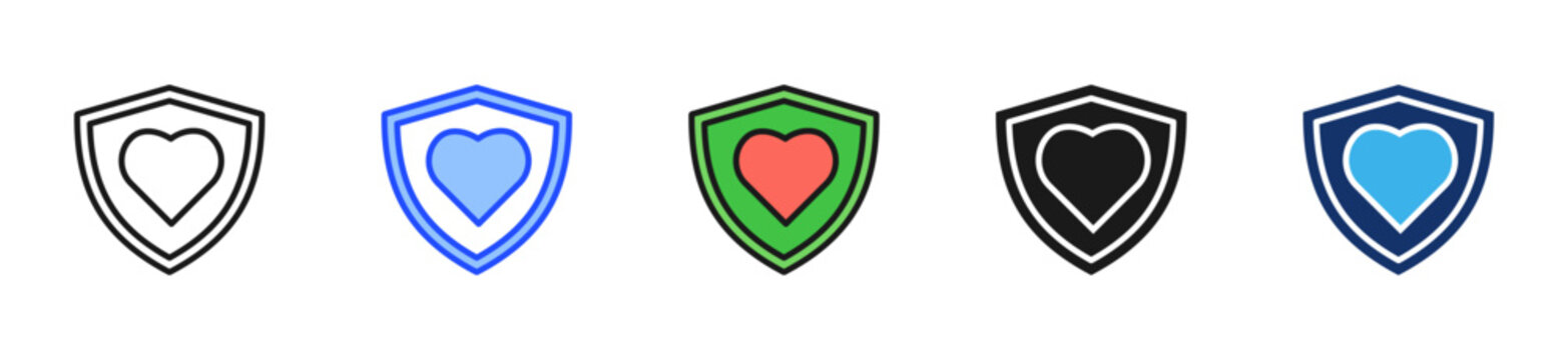 Injury Prevention Icon Collection With Multiple Styles