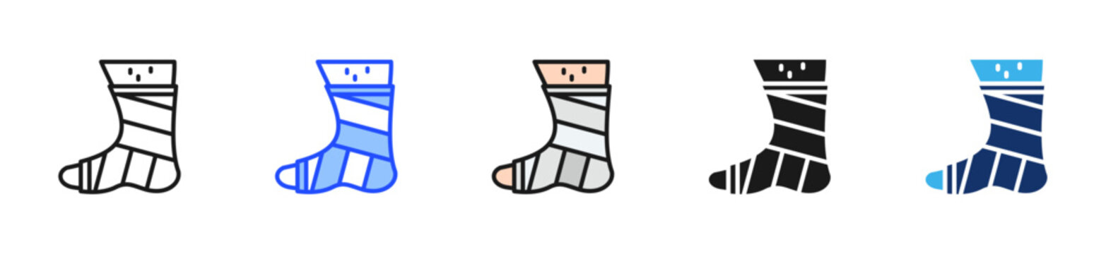 Medical Cast Icon Collection With Multiple Styles