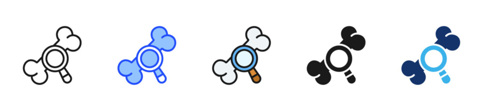 Bone Check Icon Collection With Multiple Styles