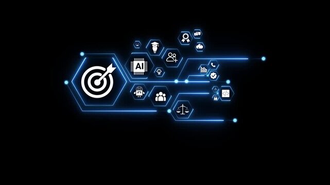neon toolbox and Digital payment network animation with glowing data connections and technology icons, online transaction processing and financial system . on transparent .