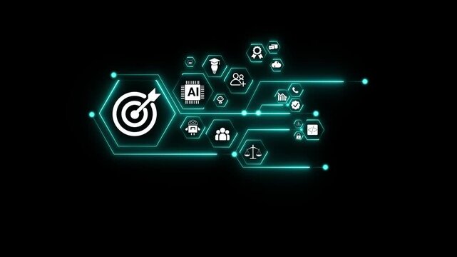 neon toolbox and Digital payment network animation with glowing data connections and technology icons, online transaction processing and financial system . on transparent .