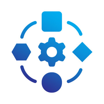Centralized operation network icon for business process control.