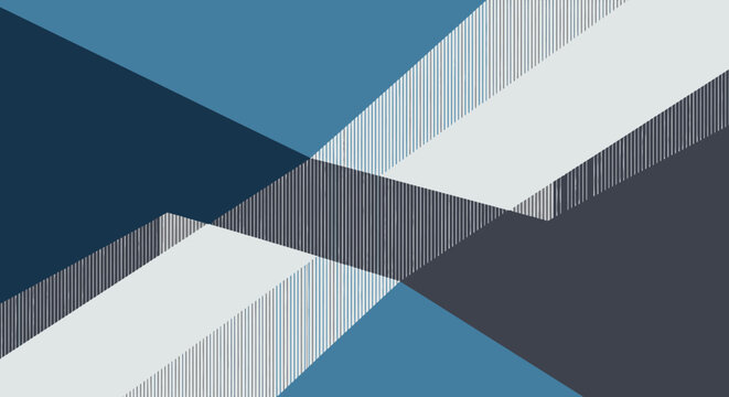 Modern abstract geometric pattern with blue and grey tones.