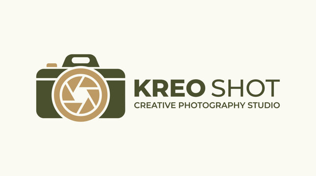 Kreo Shot Creative Photography Studio Logo Design.