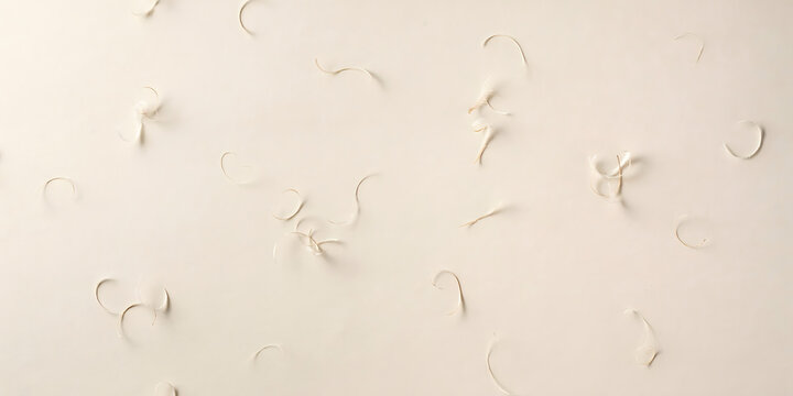 Abstract flowing lines creating a textured pattern, minimalist beige background with elegant curves