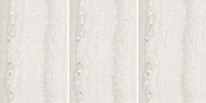 White marble slab texture with vertical grey mineral veins and inclusions