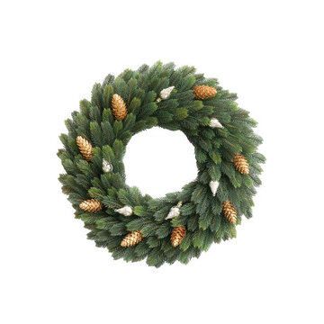 Green broccoli florets with brown stems isolated on a transparent background