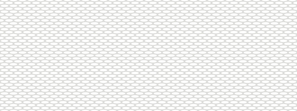 Seamless jersey fabric mesh pattern. White sports textile background with oval perforations. Abstract breathable uniform texture.