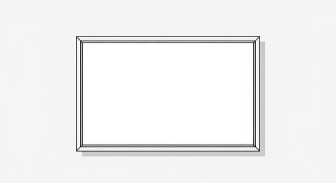 Simple rectangular frame minimalist style.