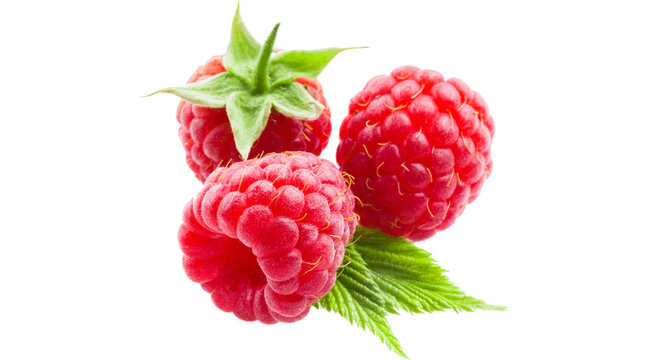 Red Fresh sweet Healthy raspberry PNG on Transparent background