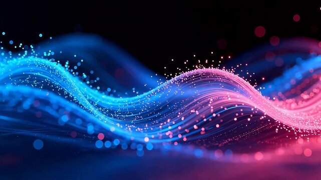 Colorful abstract wave pattern