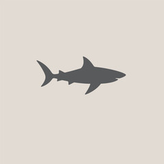 Fototapeta premium Sharks logo design vector art silhouette illustration.