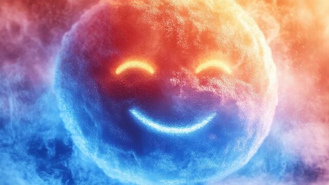 selective focus macro shot of cloud smiley