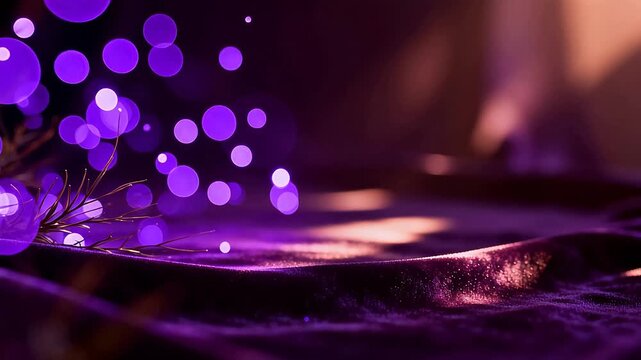 Purple glowing orbs on textured surface