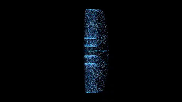 3D Digital Tech Globe Network Loop with Alpha Channel