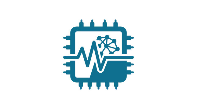 Integrated Circuit Chip with Neural Network Pulse Icon