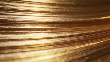 Fototapeta premium Abstract Golden Speed Light Texture Background with Motion Blur Lines, Futuristic Technology Streaks, Dynamic Energy Flow, High Speed Digital Data Stream, Modern Cyberpunk Glow Wallpaper