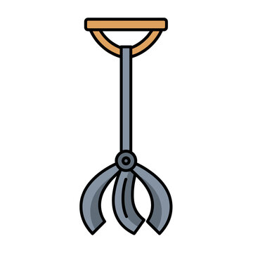 Grappling Hook Tool Isolated on Transparent Background