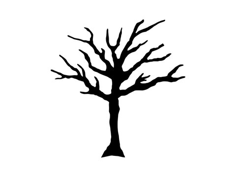 Poison tree vector black and white