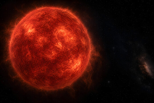 Lonely Red Supergiant Star Near Stellar Death