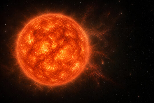 Luminous Red Giant Star Shedding Stellar Halo