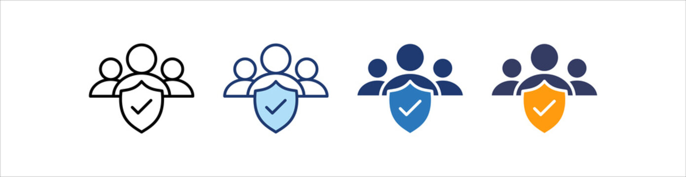Public Safety Icon Set Multiple Style Collection