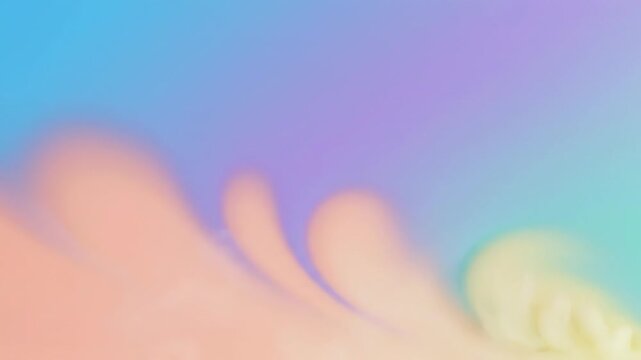 Smooth diagonal gradient background featuring soft transitions between pastel sky blue, lilac purple, and mint green colors with a subtle grain texture and high-key lighting.