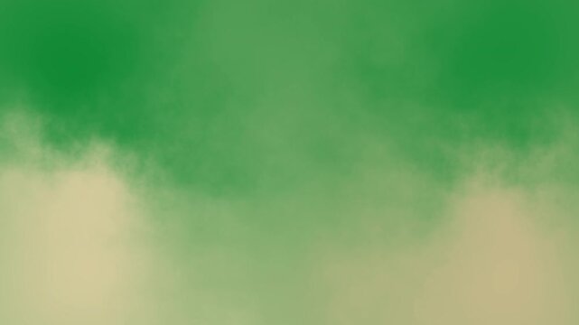 Abstract green and beige gradient background with soft fog effect