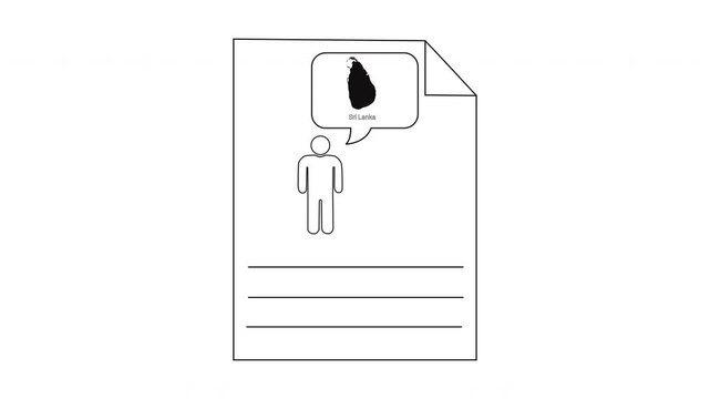 Simple illustration of a person with a thought bubble containing a pear.