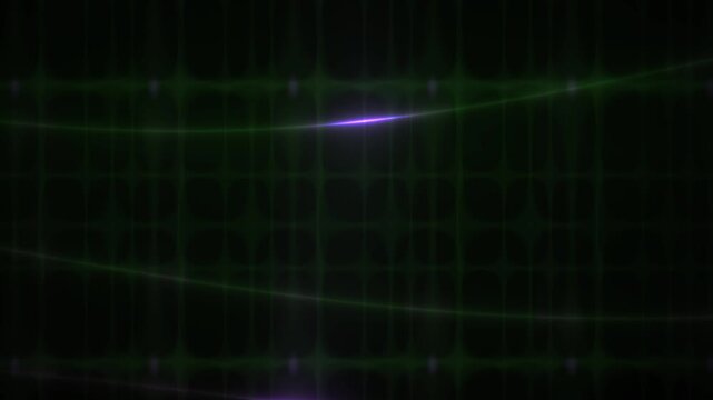 Purple glowing grid with horizontal energy streaks.