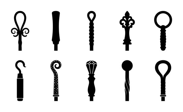 Set of Decorative Ornamental Finials and Post Caps for Wrought Iron Fencing and Architectural Metalwork Designs